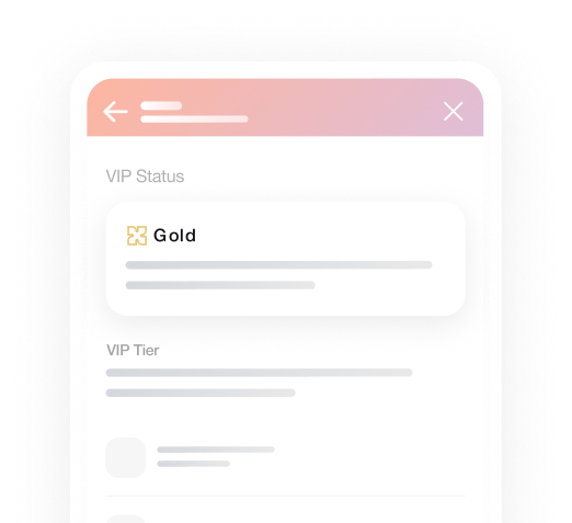 VIP tier progress on a Shopify store